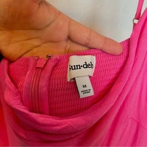 Bubble Gum Pink Aritzia Sun-deh dress